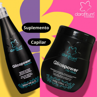 Shampo e mascara Suplemento capilar Glicopower
